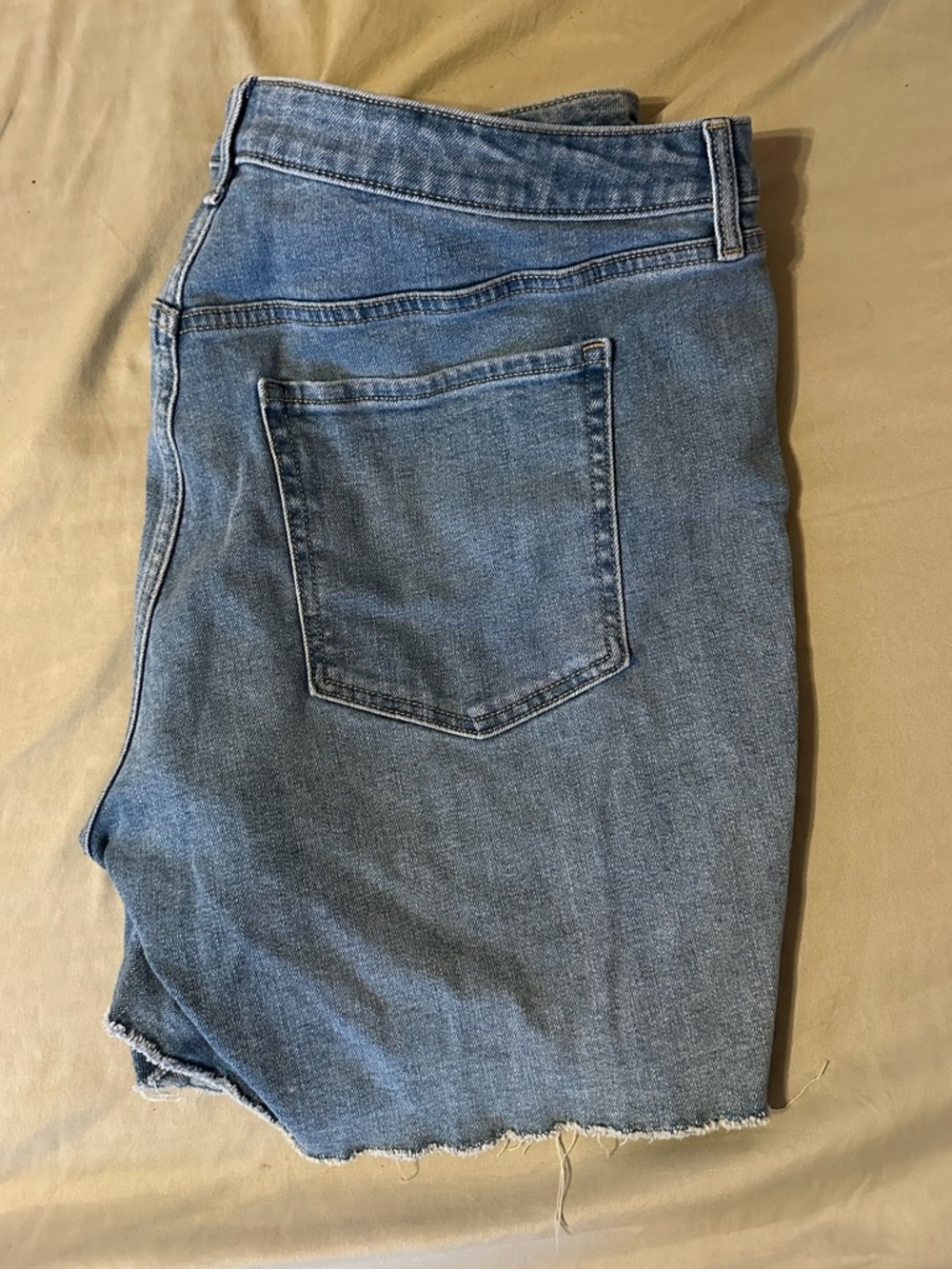 Old Navy Light Blue High-Rise Jean Shorts - Picture 2 of 4